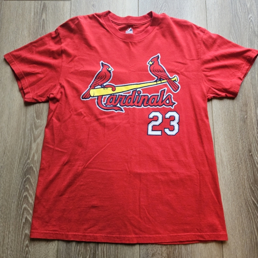 Men's St. Louis Cardinals MLB Baseball Graphic Red Short Sleeve Tee Shirt Large